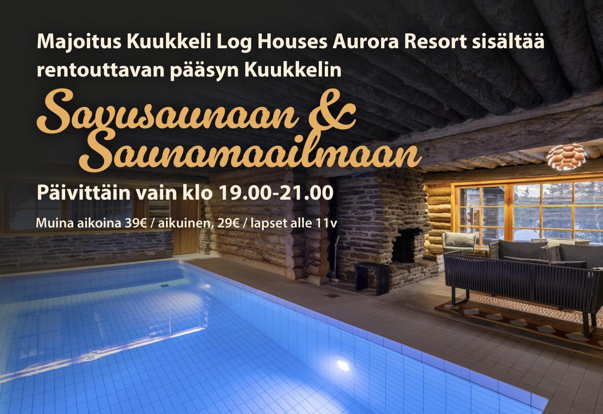 Kuukkeli Log Houses Aurora Cabin - Jaspis サーリセルカ エクステリア 写真