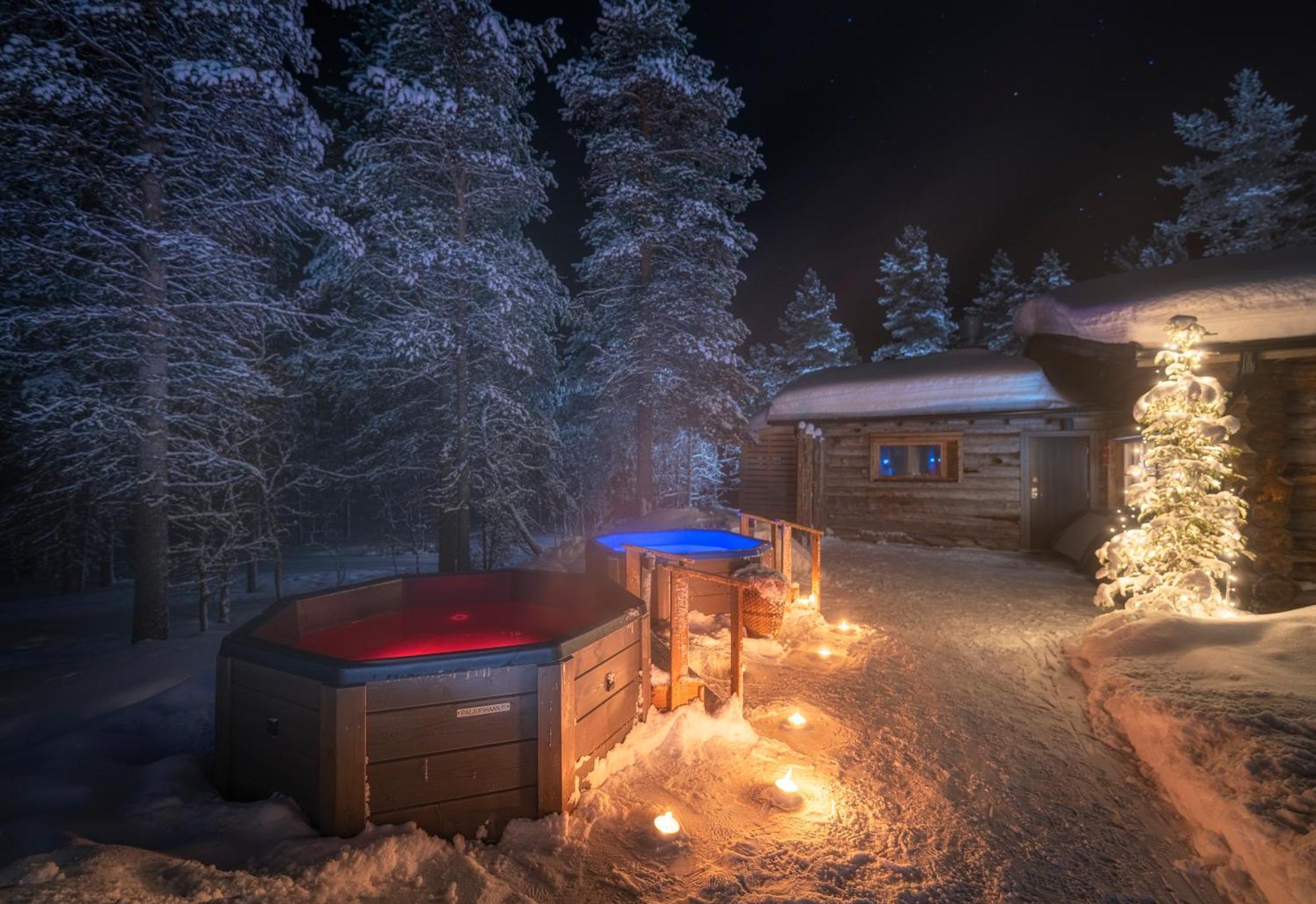 Kuukkeli Log Houses Aurora Cabin - Jaspis サーリセルカ エクステリア 写真