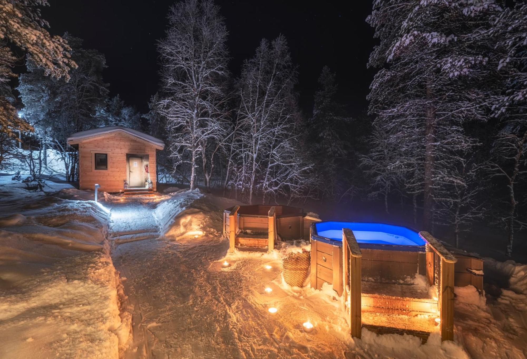 Kuukkeli Log Houses Aurora Cabin - Jaspis サーリセルカ エクステリア 写真