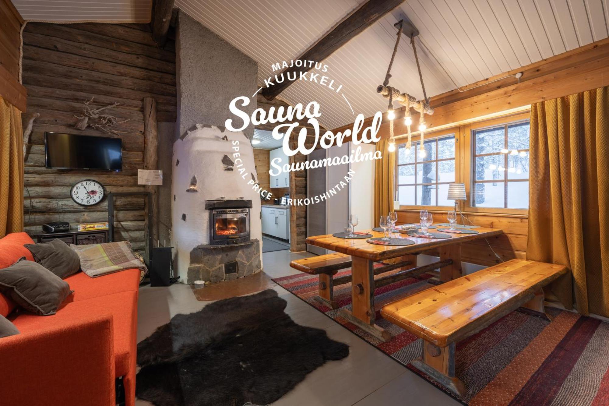 Kuukkeli Log Houses Aurora Cabin - Jaspis サーリセルカ エクステリア 写真