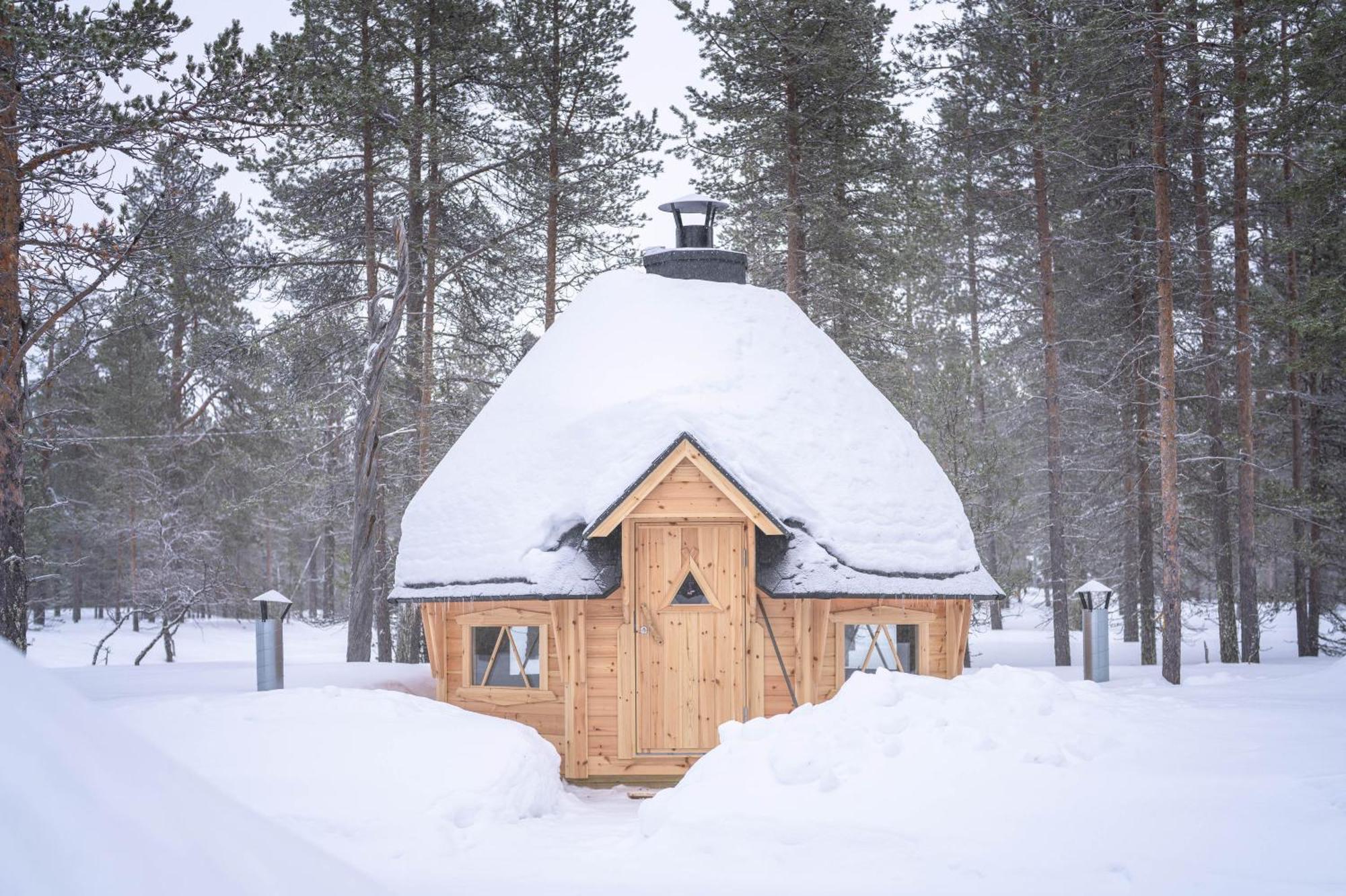 Kuukkeli Log Houses Aurora Cabin - Jaspis サーリセルカ エクステリア 写真