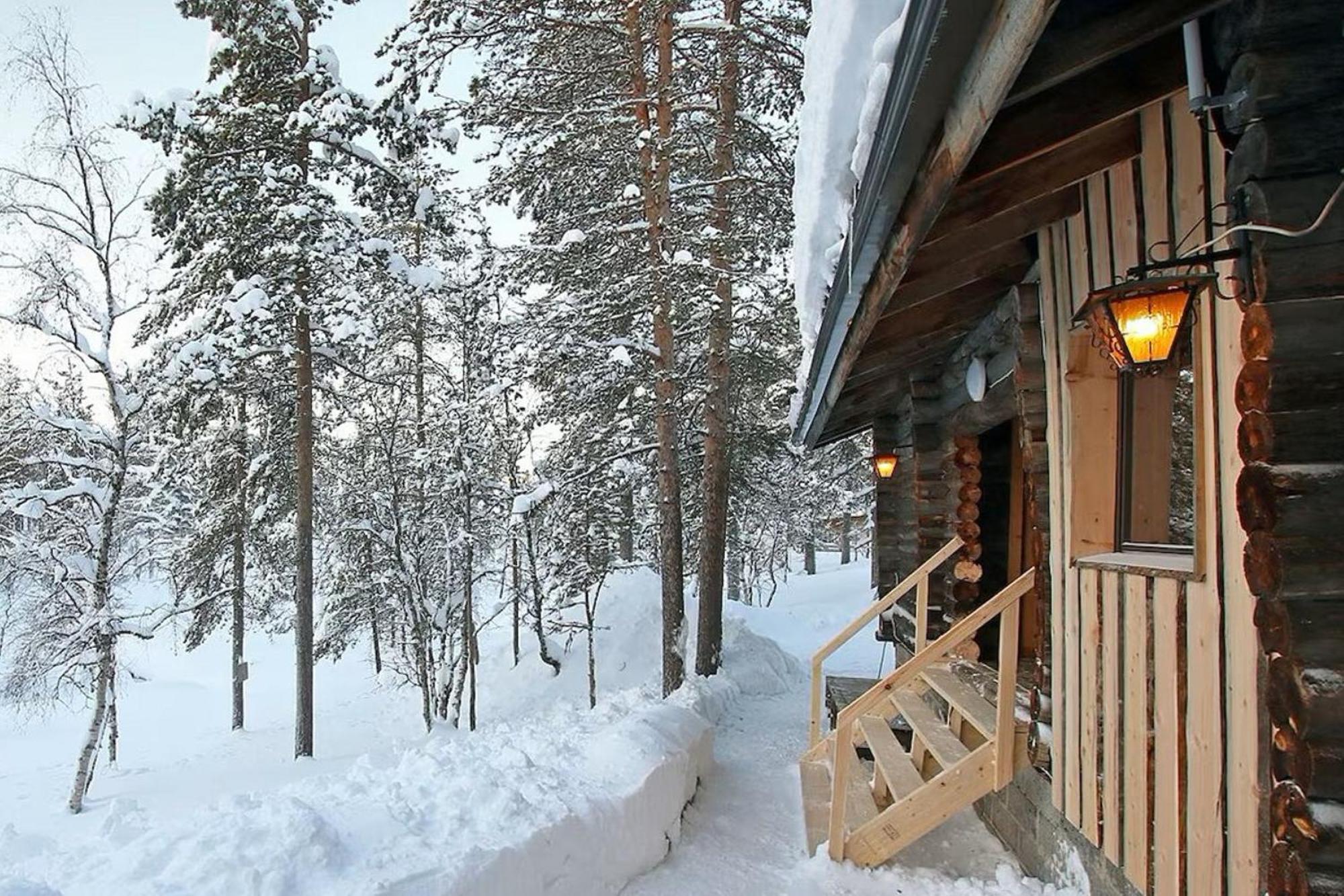 Kuukkeli Log Houses Aurora Cabin - Jaspis サーリセルカ エクステリア 写真